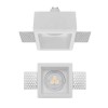 BOLETO 1x35W GU10 čtvercové 2 Stropní, vestavné, bezrámečkové, bodové svítidlo, materiál sádra, povrch bílá, pro žárovku 1x35W, GU10, ES50, 230V, IP20, tř.1, rozměry 80x80x110mm náhled 1