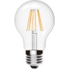 LED žárovka čirá E27 7W A60 Světelný zdroj, LED žárovka hrušková, čirá, LED 7W, E27, A60, teplá 2700K, 806lm/cca 40W žár, 230V, d=60mm, l=106mm náhled 1