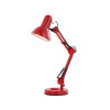 LEOPARD 1x40W E27 Stolní lampa, dvě ramena, těleso kov, plast, povrch červená, pro žárovku 1x40W, E27, A60, 230V, IP20, tř.1, rozměry l=420mm, h=620mm, vč vypínače náhled 1