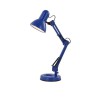 LEOPARD 1x40W E27 Stolní lampa, dvě ramena, těleso kov, plast, povrch modrá, pro žárovku 1x40W, E27, A60, 230V, IP20, tř.1, rozměry l=420mm, h=620mm, vč vypínače náhled 1
