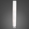 RUDER T3 Stojací lampa, základna kov, povrch chrom, stínítko bílé, plisované, pro žárovku 2x40W, E27 A60, 230V, IP20, tř.2, rozměry d=150mm, h=1190mm, s vypínačem náhled 1