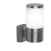 LALA2 Nástěnné svítidlo, venkovní, exteriérové, základna nerez, difuzor plast opál, pro zárovku 1x60W, E27, 230V, IP44, tř.1, d=102mm, h=240mm náhled 1