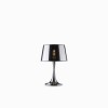 AUST 1x60W E27 Stolní dekorativní lampa, základna kov, povrch chromt, difuzor z transparentního chrom. PVC, pro žárovku 1x60W, E27, 230V, IP20, tř.2, rozměry d=320mm, v=485mm náhled 1