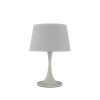 LAILA 1x60W E27 Stolní dekorativní lampa, základna kov, povrch bílá, stínítko PVC potaženo textilní látkou bílá, pro žárovku 1x60W, E27, 230V, IP20, tř.2, rozměry d=235mm, v=365mm náhled 3