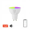 Smart bulb 6W GU10 Smart WiFi Světelný zdroj, žárovka, sklo a kov, LED 6W, 350lm, GU10, smart tel.TUYA WiFi, stmív., nast CCT, 2700K až 6500K, RGB, Ra80, 230V, životnost 25 000h, rozměry d=50mm, l=55mm náhled 1
