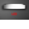 ZERO 2 LED IP44 Stropní svítidlo, základna kov, povrch bílá, difuzor sklo opál mat, LED 20W, teplá 3000K, 3039lm/2060lm, Ra80, 230V, do koupelny IP44, tř.1, d=415mm, h=100mm