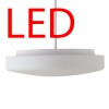 EDNA P4 LED-1L15C07ZK75/026 29W DALI D=420mm Závěsné svítidlo, základna kov, povrch bílá, difuzor sklo opál, LED 29W, 4050lm, neutrální 4000K, stmív DALI, 230V, IP41, tř.1, rozměry d=420mm, vč tyčového závěsu l=800mm náhled 2