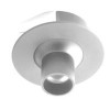 INDIO LED 1x Vestavné bodové svítidlo, nastavit směr svíc +-25°, těleso hliník, povrch šedostříbrná, LED 1x1,8W, teplá, 1x65lm, vyzař. úhel 36°, 500mA (bez trafa), IP20, d=40mm, h=29mm náhled 1