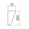 STIPATA SHADE Clona pro bodové svítidlo, těleso hliník, povrch rezivá, rozměry d=45mm, h=31mm. náhled 6