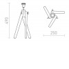 ARNSTADT TL Stolní lampa s objímkou, stolní podstavec, těleso dřevo bambus, pro žárovku 1x28W, E27, 230V, IP20. rozměry 250x490mm. náhled 3