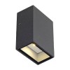 EMI IP44 Nástěnné svítidlo, materiál hliník, barva černá antracit, LED 1x3W, 100lm, teple bílá 3000K, Ra80, vyzař úhel 90°, 230V/700mA, IP44, 64x87x42mm náhled 1