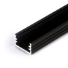 BORAGO profil Přisazený profil pro LED pásky, materiál hliník, povrch černý, max šířka LED pásků w=8mm, rozměry 12,2x7mm, l=2000mm náhled 1