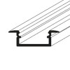 FILAGO profil Vestavný, zápustný profil pro LED pásky, materiál hliník, povrch elox šedostříbrný mat, max šířka LED pásků w=12mm, rozměry 6,6x21,3mm, l=2000mm náhled 2