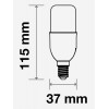 LED žárovka mini E27 8W 660LM VÝPRODEJ LED žárovka, těleso plast bílá, difuzor plast opál, LED 8W, teplá 3000K, 660lm, E27, Ra80, 230V, rozměry d=37mm, h=115mm náhled 2