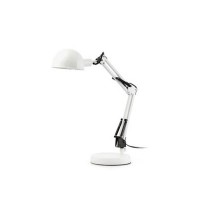 SILENT Stolní lampa, materiál kov, barva bílá / černá / šedá / zelená, pro úspornou žárovklu 1x11W, E14, 230V, IP20, rozměry 125x490x150mm.