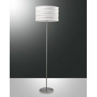 CHANTAL 1 Stojací lampa, těleso hliník. stínítko bílé, pro žárovku 1x75W, E27, A60, 230V, IP20, tř.2, rozměry d=450mm, h=1670mm, se stmívačem