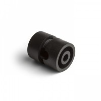 HELENIE PK Příchytka kabelu pro svítidlo, těleso plast černá, nebo chrom, pro kabel d=5mm, rozměry d=20mm, h=22mm