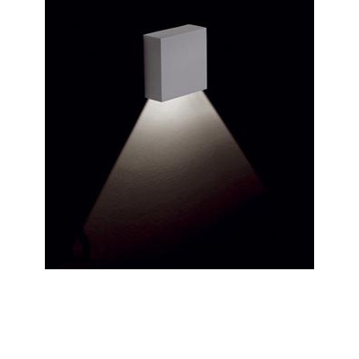 LOOK IN Nástěnné vestavné svítidlo do stěny čtvercové, těleso hliník, barva šedostříbrná, nebo bílá, LED 1W, 3300K teplá, 4000K neutrální, napájení 350mA, IP20, 52x20x52mm, mopntážní box samostatně, svítí dolů