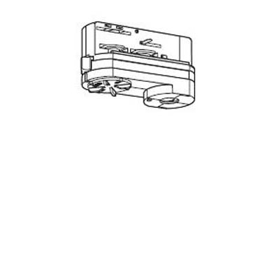 3F NAPÁJECÍ ADAPTER NORDIC ALUMINIUM Napájecí adapter, bílá, 3x230V/400V, 3x16A, pro lištový systém, NORDIC ALUMINIUM - GLOBAL TRAC - LIVAL, kompatibilní Eutrac