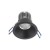 LIPONDA 1x50W GU10 KRUH Stropní, vestavné, bodové, komínkové kruhové svítidlo, materiál hliník, povrch černá, pro žárovku 1x50W, GU10, ES50, 230V, IP20, tř.1, rozměry d=82mm, h=35mm
