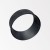 Dekorativní kroužek, povrch černá, zlatá mat, bílá, d=70mm, h=32mm