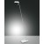 CHICAGO stojací Stojací lampa, těleso kov, povrch bílá, LED 6W, neutrální 4000K, 520lm/cca 25W žár., 230V, IP20, tř.2, rozměry h=max.1400mm, s vypínačem