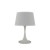 LAILA 1x60W E27 Stolní dekorativní lampa, základna kov, povrch bílá, stínítko PVC potaženo textilní látkou bílá, pro žárovku 1x60W, E27, 230V, IP20, tř.2, rozměry d=320mm, v=485mm