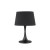 LAILA 1x60W E27 Stolní dekorativní lampa, základna kov, povrch černá, stínítko PVC potaženo textilní látkou černá, pro žárovku 1x60W, E27, 230V, IP20, tř.2, rozměry d=320mm, v=485mm