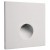 LOSIONE kryt SQ IV Dekorativní kryt pro vestavné svítidlo do stěny, čtvercové, materiál hliník, povrch bílá, detail kruhový výřez, rozměry 75x75x22mm.