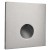 Dekorativní kryt pro vestavné svítidlo do stěny, čtvercové, materiál hliník, povrch bílá/stříbrná/černá, detail kruhový výřez, rozměry 75x75x22mm.