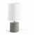 ARNEBURG II Stolní lampa, těleso cement, stínítko textil bílá, pro žárovku 1x28W, E27, 230V, IP20. rozměry d=150mm, h=335mm.