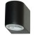 HRANICO WALL LED 1x3W GU10 IP44 Nástěnné venkovní svítidlo, těleso hliník, povrch lak černá mat, krycí sklo čiré, LED 1x3W, GU10, teplá 3000K, 270lm, 230V, IP44, tř.1. rozměry 80x70x100mm, svítí dolů