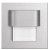 TONGA MINI-GW Vestavné svítidlo do stěny, těleso hliník, difuzor plast mat, LED 0,4W, bílé, 10V DC, IP20, 60x60mm, mont.otvor=50mm, mont box SAMOSTATNĚ