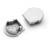 Koncovka profilu pro LED pásky bez otvoru, kruhová, materiál ABS, povrch bílá/černá/stříbrná/šedá, rozměry 19,4x20,3x7mm