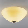 Stropní svítidlo BELUGA, základna antická hnědá, stínítko šampaňské sklo ručně dělané, 2x60W, E27, 230V, IP20, d=360mm, h=140mm.