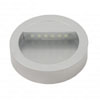 MIRALA - Vestavné nebo přisazené svítidlo kruhové, materiál plast, barva saténový chrom / stříbrná, 0,5W, 6xLED, 5000K, bílá, 12V DC, IP20, d=68mm, h=80mm, přívodní kabel 500mm