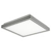 SLAVA - Přisazené svítidlo, základna kov, povrch šedostříbrní, difuzor plast opál mat, pro zářivku 2x24W, 2G11, EVG, 230V, IP20, zař.tř.1, rozměry 410x410mm, h=65mm.