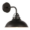 ATOLO W1 - Nástěnné svítidlo, materiál kov, povrch šedočerná kovová, vnitřní bílá, pro žárovku 1x60W, E27, 230V, IP20, zař.tř.1, rozměry d=260mm, h=275mm.