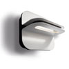 PAULINE - Nástěnné LED svítidlo, materiál hliník, kov, barva šedá / bílá, 2x2,5W, PowerLED, 120°, 115lm, 2700K, 230V, IP20, rozměry 128x148x94mm.