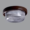 Přisazené světlo META, základna bílá/hnědá, stínítko polypropylén, G24d-1/E27, 230V, IP20, d=220mm, h=105mm
