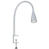 VIZO - Nástěnné/ stolní LED svítidlo, materiál kov, barva titan, 1x3W, LED, studená denní bílá 4000K, 230V/12V, IP20, rozměry d=40mm, h=300mm, l=100mm.