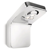 VANITAS - Nástěnné svítidlo koupelnové, pro osvětlení zrcadla, materiál hliník, barva chrom / bílá, 1x7,5W, LED, teplá bílá 2700K, 230V, IP44, rozměry l=89mm, w=114mm, h=130mm.