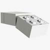 Nástěnné světlo FLAT TIP 4, základna stříbrnošedá/bílá, 4x LED=8W, 4300K, 230V, IP40, 180x77,5x43mm