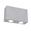 Nástěnné světlo TITANIUM II, exteriérové, venkovní, základna hliník, 2x LED 1W, 230V, IP54, 105x65x35mm