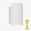 Nástěnné LED svítidlo BOLOGNA 160, sádrové, barva bílá, 2x3W, LED, 230V/700mA, IP20, rozměry 90x160x105mm.