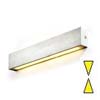 INTERIA LED - Nástěnné svítidlo svítí nahoru/dolů, hliník broušený, LED 6,5W, vč. napaječe 230V, IP20, 300x50x22mm