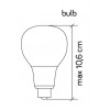 BUDY  W Nástěnné venkovní svítidlo, těleso hliník, povrch černá, difuzor plast opál, pro žárovku 1x20W, E27, 230V, IP44, rozměry 205x140x80mm náhled 5