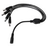 ROZBOČOVACÍ KABEL 1/4 5,5X2,1MM Kabel rozbočovací konektor 5,5x2,1mm 1/4, 1x samice / 4x samec, pro napájení LED osvětlení náhled 2