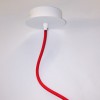 Napájecí kabel pro svítidlo 3x0,75mm 5x0,75mm l=2m Napájecí kabel pro svítidlo červený s textilním úpletem 5x0,75mm2, l=2000mm, vč stropní svorkovnice s kruhovou krytkou povrch bílá náhled 3
