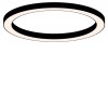 CIRCUM THIN stropní Stropní přisazené svítidlo z hliníkového profilu tvar prstenec, povrch černá, difuzor opál, LED 176W, 19200lm, teplá 3000K, Ra80, 230V, IP20, 3000x75x70mm